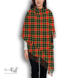 ScotsTee Shop Scottish MacLachlan Hunting Modern Solf Tartan Plaid Tassel Winter Scarf