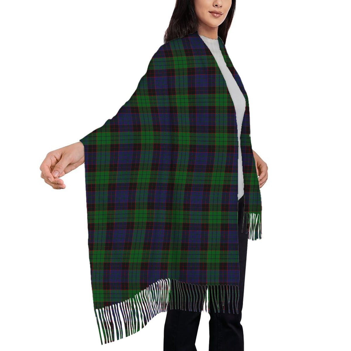 ScotsTee Shop Scottish Stewart Old Solf Tartan Plaid Tassel Winter Scarf