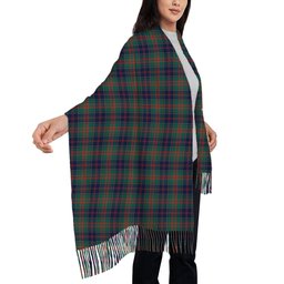 ScotsTee Shop Scottish Stewart of Appin Hunting Modern Clan Solf Tartan Plaid Tassel Winter Scarf