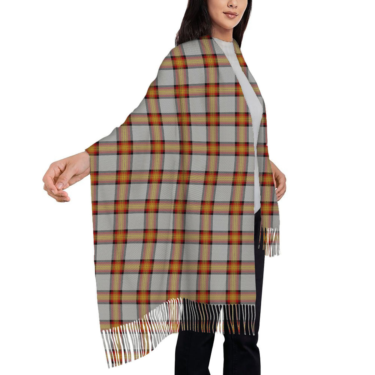 ScotsTee Shop Scottish Young, Christina Solf Tartan Plaid Tassel Winter Scarf