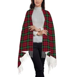 ScotsTee Shop Scottish Kerr Modern Clan Solf Tartan Plaid Tassel Winter Scarf