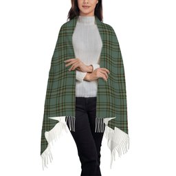 ScotsTee Shop Scottish Kelly Dress Solf Tartan Plaid Tassel Winter Scarf