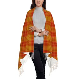 ScotsTee Shop Scottish McMillan Dress Ancient Solf Tartan Plaid Tassel Winter Scarf