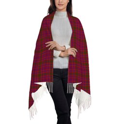 ScotsTee Shop Scottish Lumsden of Clova Solf Tartan Plaid Tassel Winter Scarf