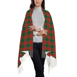 ScotsTee Shop Scottish McPhail Blue Bands Ancient Solf Tartan Plaid Tassel Winter Scarf
