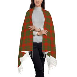 ScotsTee Shop Scottish MacKintosh Red Ancient Solf Tartan Plaid Tassel Winter Scarf