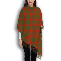 ScotsTee Shop Scottish MacKintosh Red Ancient Solf Tartan Plaid Tassel Winter Scarf