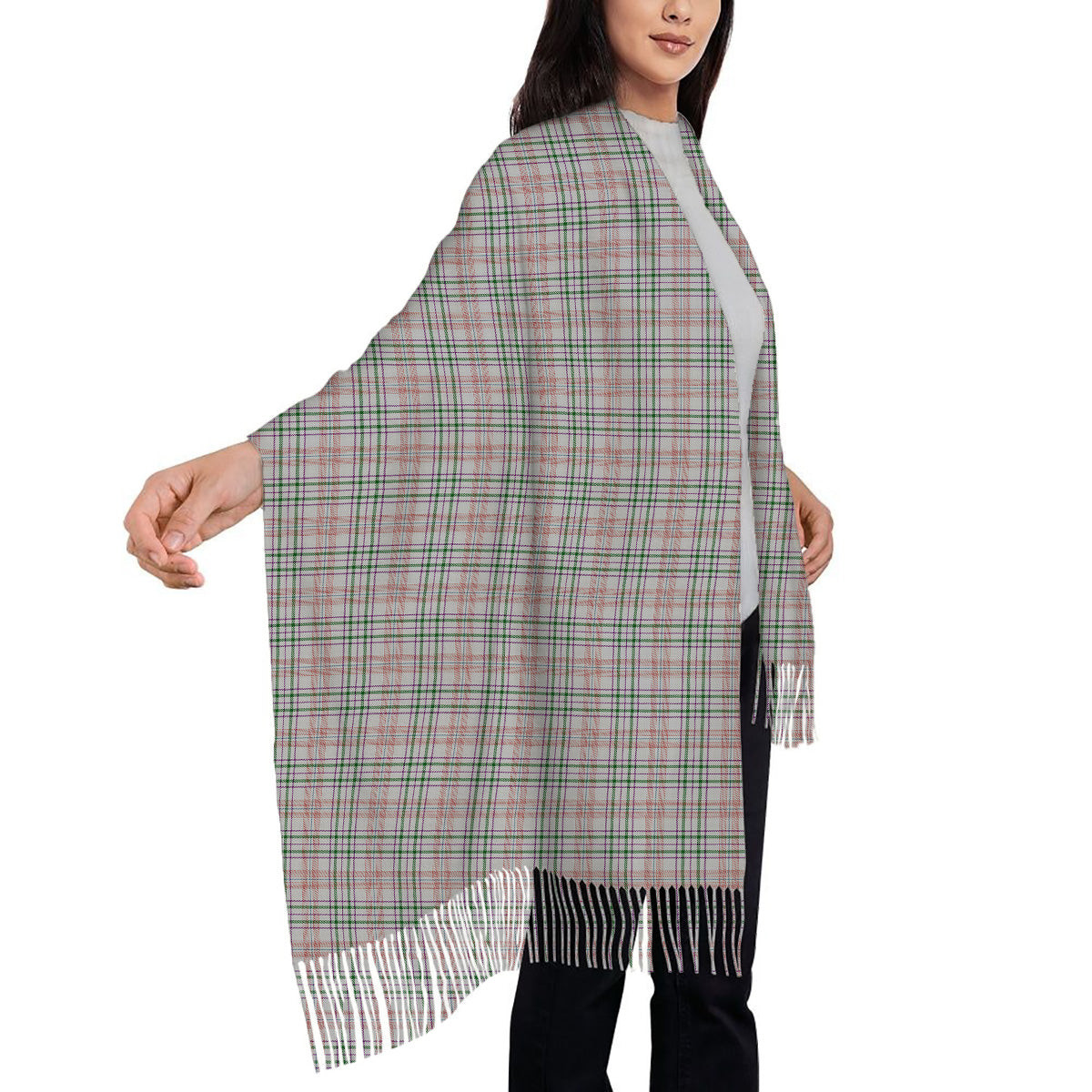 ScotsTee Shop Scottish Shaw Dress Solf Tartan Plaid Tassel Winter Scarf