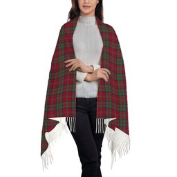 ScotsTee Shop Scottish McDonald of Glencoe Modern Solf Tartan Plaid Tassel Winter Scarf