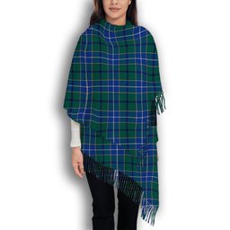 ScotsTee Shop Scottish Wishart Hunting Modern Clan Solf Tartan Plaid Tassel Winter Scarf