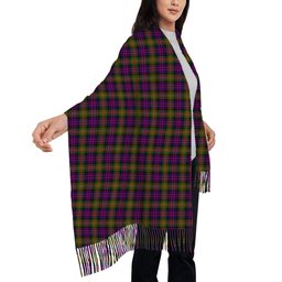 ScotsTee Shop Scottish McDonell Of Glengarry Modern Solf Tartan Plaid Tassel Winter Scarf