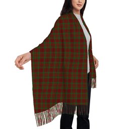 ScotsTee Shop Scottish MacDonell of Keppoch 3 Solf Tartan Plaid Tassel Winter Scarf