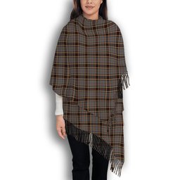 ScotsTee Shop Scottish Thompson special grey Solf Tartan Plaid Tassel Winter Scarf