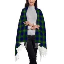 ScotsTee Shop Scottish Johnston of Caskieben Modern Solf Tartan Plaid Tassel Winter Scarf
