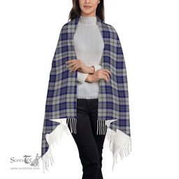 ScotsTee Shop Scottish McPherson Dress Blue Solf Tartan Plaid Tassel Winter Scarf