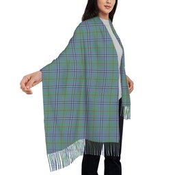 ScotsTee Shop Scottish Irvine of Glentulchan Ancient Solf Tartan Plaid Tassel Winter Scarf