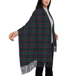 ScotsTee Shop Scottish MacLachlan Hunting Solf Tartan Plaid Tassel Winter Scarf