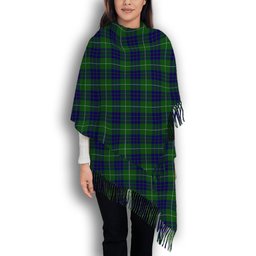 ScotsTee Shop Scottish Hamilton Hunting Solf Tartan Plaid Tassel Winter Scarf