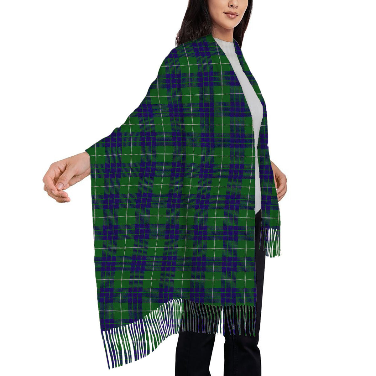 ScotsTee Shop Scottish Hamilton Hunting Solf Tartan Plaid Tassel Winter Scarf