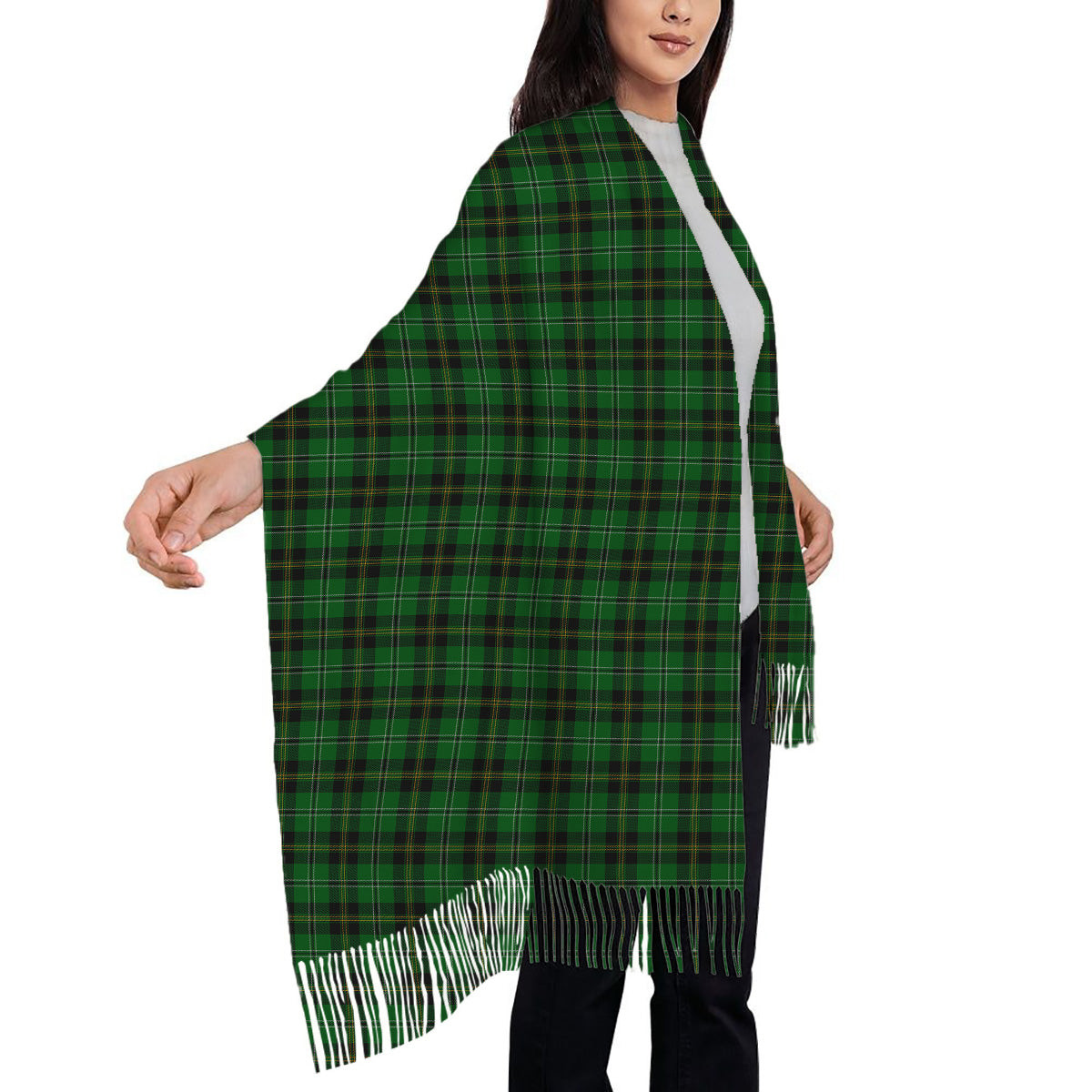 ScotsTee Shop Scottish Smeaton Hunting Solf Tartan Plaid Tassel Winter Scarf