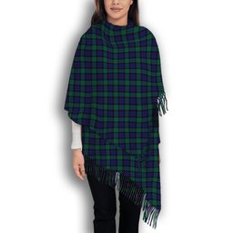 ScotsTee Shop Scottish Graham of Menteith Solf Tartan Plaid Tassel Winter Scarf