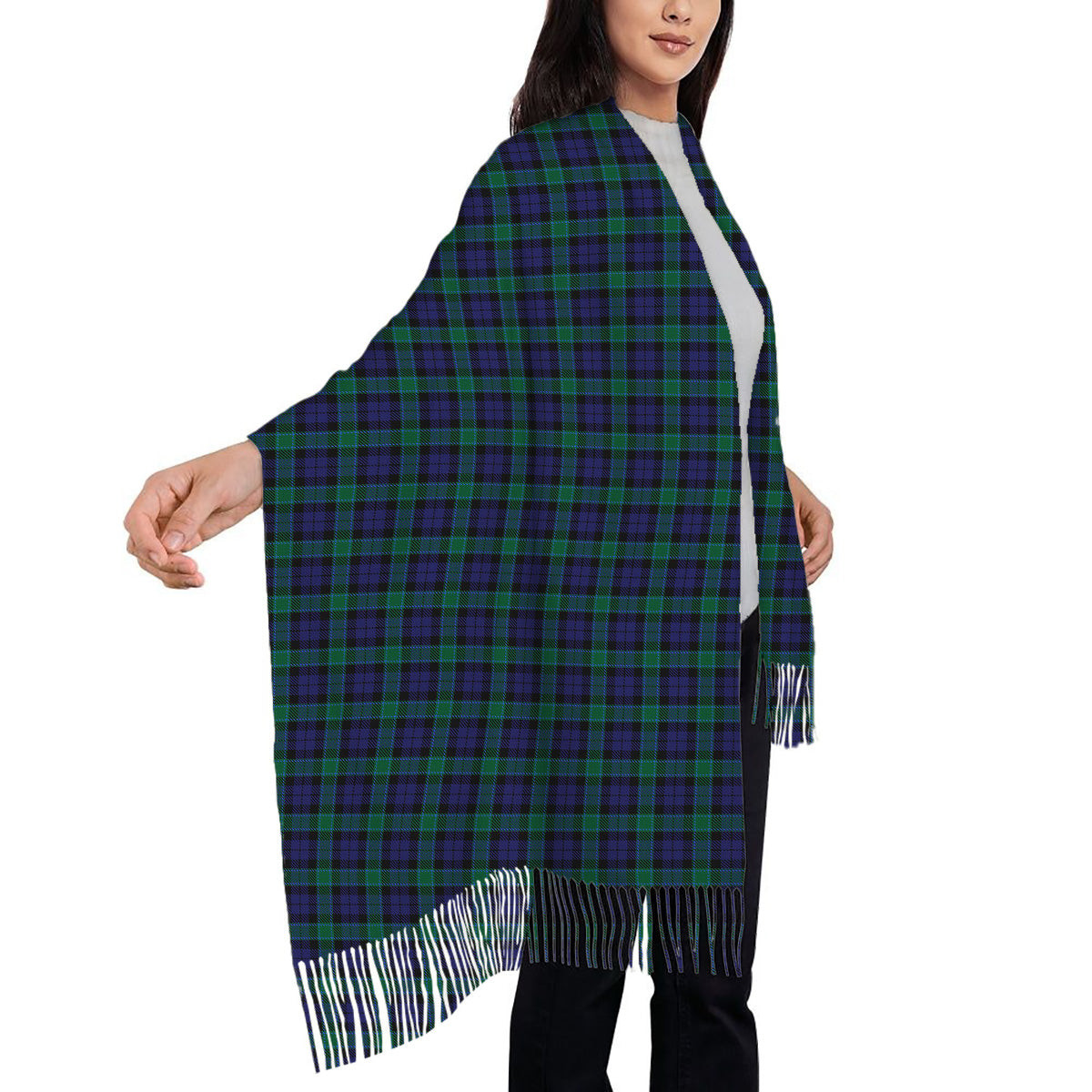ScotsTee Shop Scottish Graham of Menteith Solf Tartan Plaid Tassel Winter Scarf