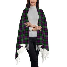 ScotsTee Shop Scottish Wilsons 158 Solf Tartan Plaid Tassel Winter Scarf