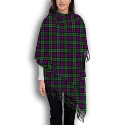ScotsTee Shop Scottish Wilsons 158 Solf Tartan Plaid Tassel Winter Scarf
