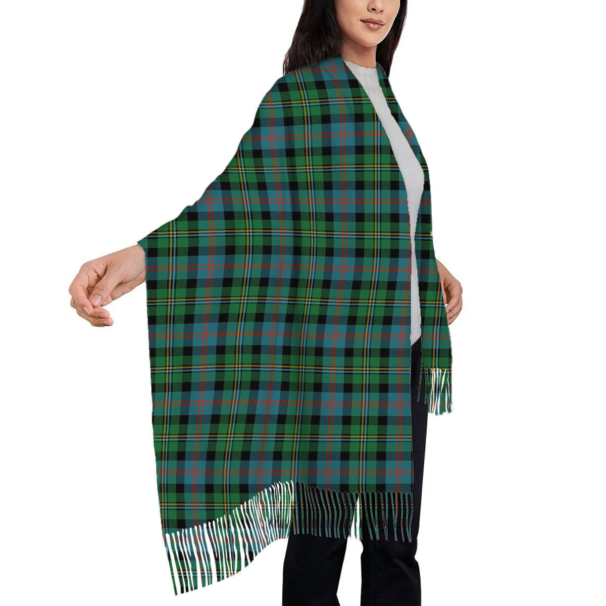 ScotsTee Shop Scottish McCallum Ancient Solf Tartan Plaid Tassel Winter Scarf