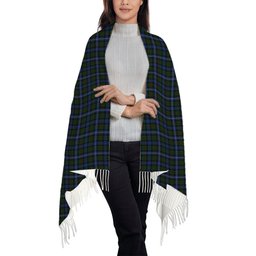 ScotsTee Shop Scottish Robertson Hunting 2 Solf Tartan Plaid Tassel Winter Scarf