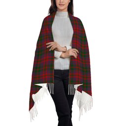 ScotsTee Shop Scottish Stewart of Urrard Solf Tartan Plaid Tassel Winter Scarf