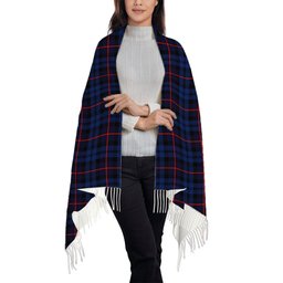 ScotsTee Shop Scottish MacCorquodale Modern Solf Tartan Plaid Tassel Winter Scarf
