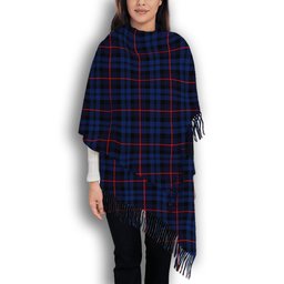 ScotsTee Shop Scottish MacCorquodale Modern Solf Tartan Plaid Tassel Winter Scarf