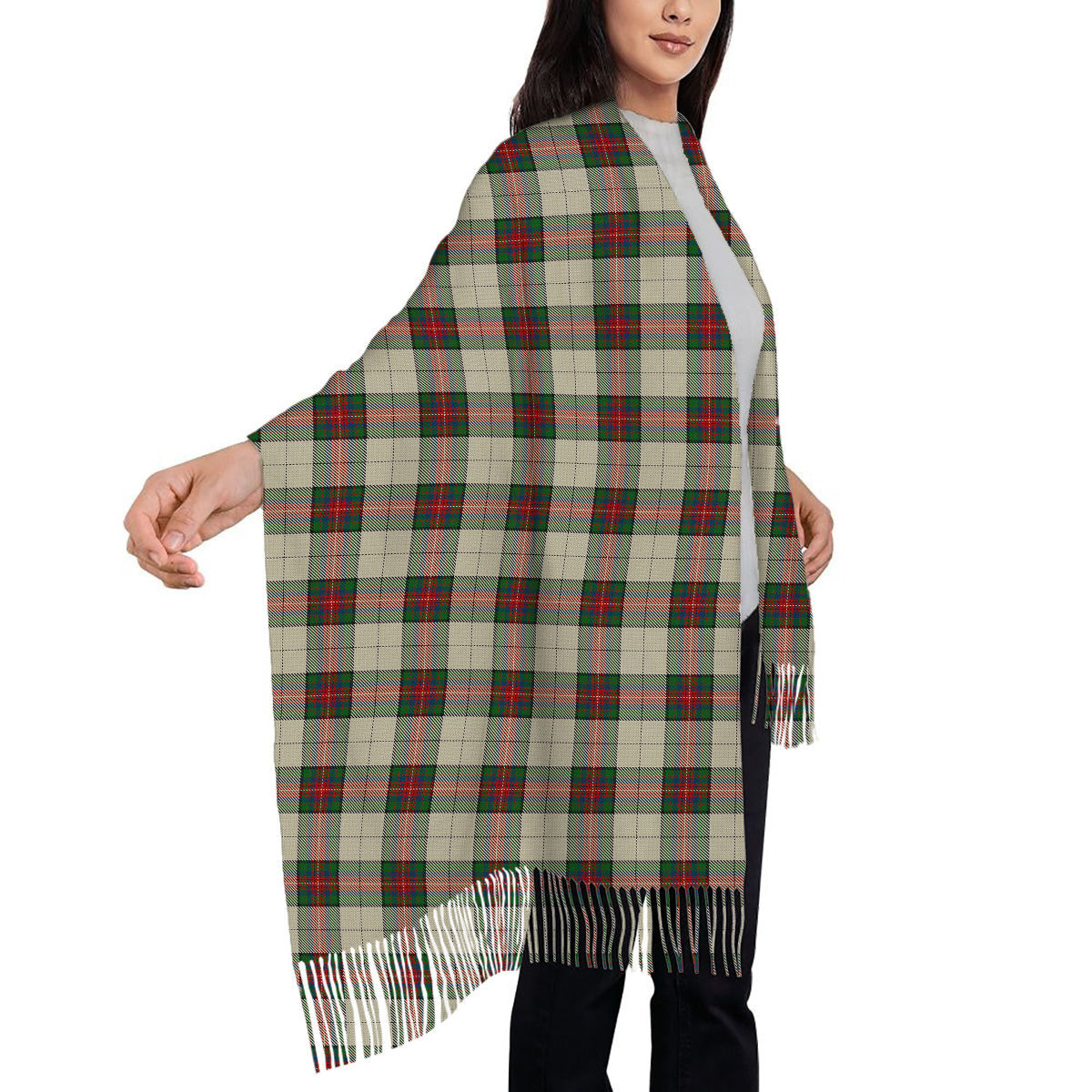 ScotsTee Shop Scottish Hohenzollern Solf Tartan Plaid Tassel Winter Scarf