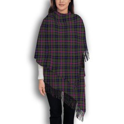 ScotsTee Shop Scottish Graham of Airth Modern Solf Tartan Plaid Tassel Winter Scarf