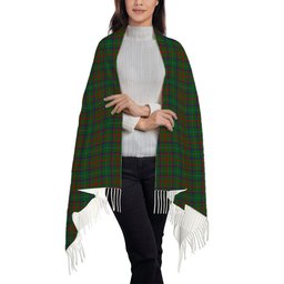 ScotsTee Shop Scottish Shaw of Tordarroch Green Hunting Solf Tartan Plaid Tassel Winter Scarf
