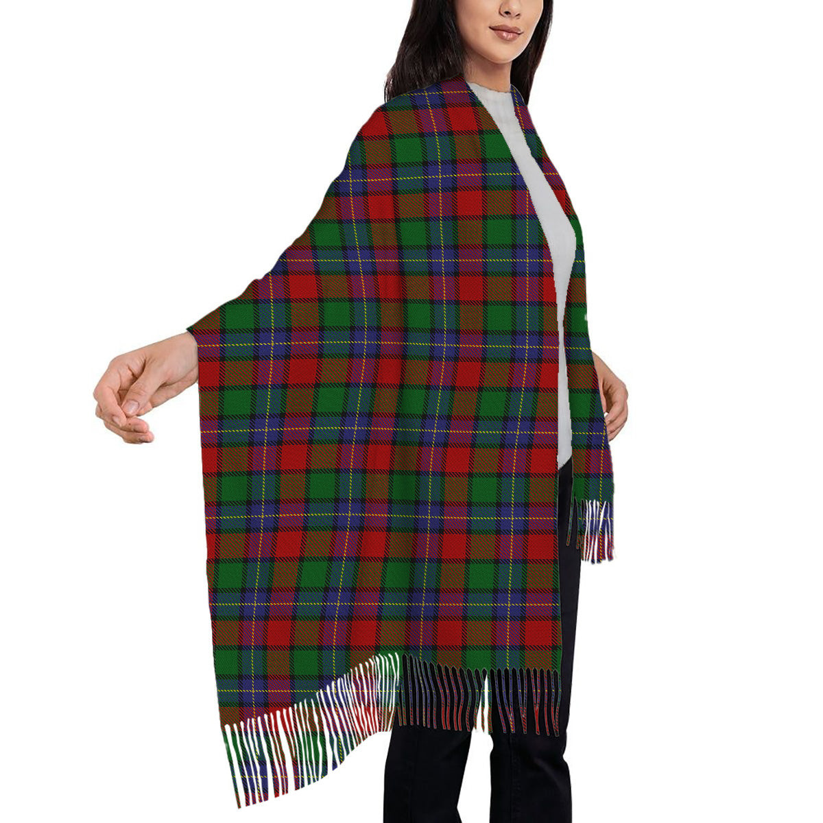 ScotsTee Shop Scottish Kilgour Solf Tartan Plaid Tassel Winter Scarf