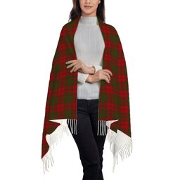 ScotsTee Shop Scottish McAlister of Glenbarr Solf Tartan Plaid Tassel Winter Scarf