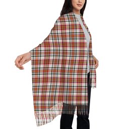 ScotsTee Shop Scottish MacAlister Dress Modern Solf Tartan Plaid Tassel Winter Scarf