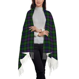 ScotsTee Shop Scottish Rankine Solf Tartan Plaid Tassel Winter Scarf