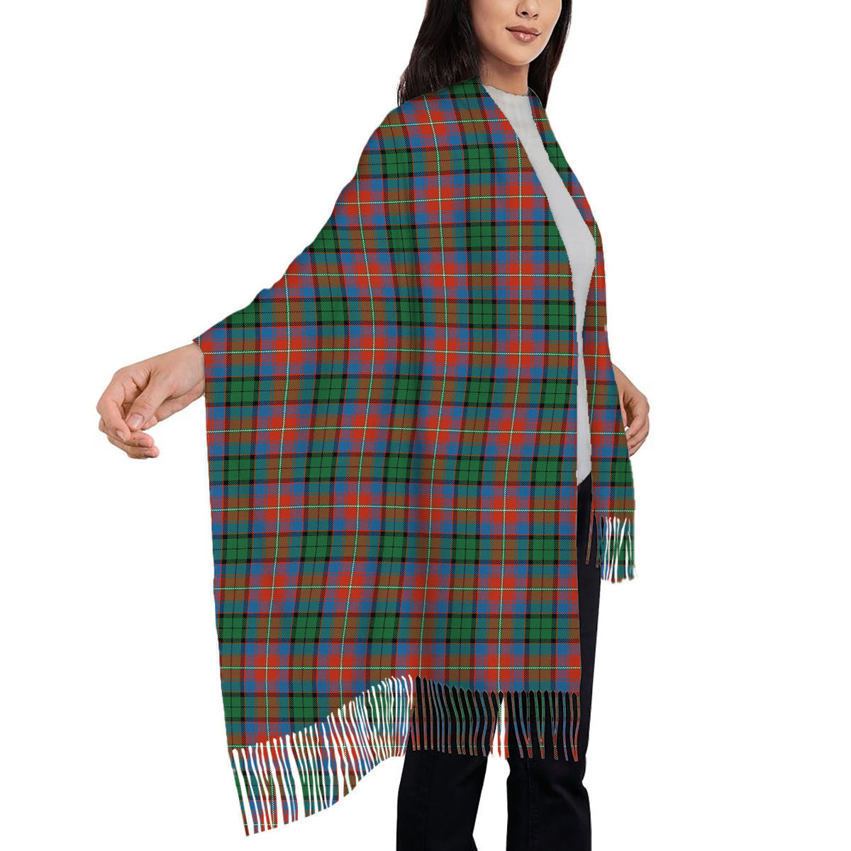 ScotsTee Shop Scottish Rattray of Lude Ancient Solf Tartan Plaid Tassel Winter Scarf