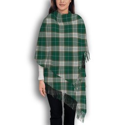 ScotsTee Shop Scottish Kelso Modern Clan Solf Tartan Plaid Tassel Winter Scarf