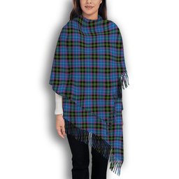 ScotsTee Shop Scottish Lang of Sherbrooke Ancient Clan Solf Tartan Plaid Tassel Winter Scarf