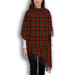 ScotsTee Shop Scottish MacNicol Inverness Tweed Mill Co Ltd Solf Tartan Plaid Tassel Winter Scarf