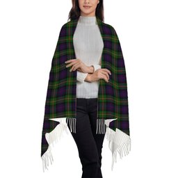 ScotsTee Shop Scottish MacDonell of Glengarry 3 Solf Tartan Plaid Tassel Winter Scarf