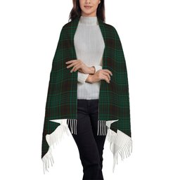 ScotsTee Shop Scottish McGillivray Hunting Modern Solf Tartan Plaid Tassel Winter Scarf