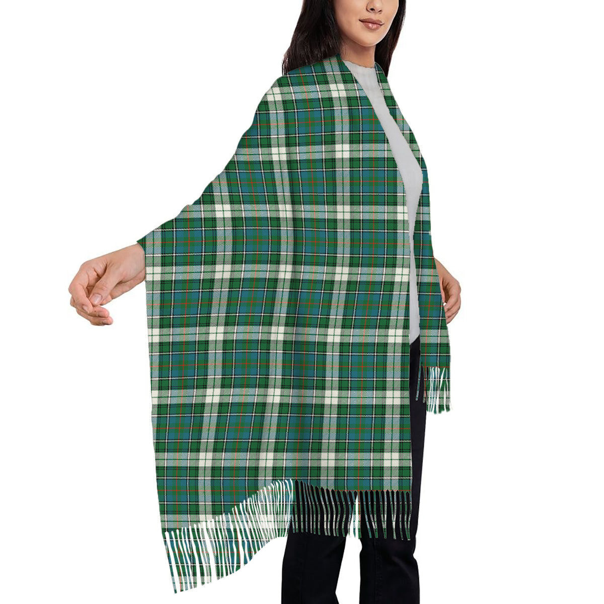 ScotsTee Shop Scottish McInnes Dress Ancient Solf Tartan Plaid Tassel Winter Scarf