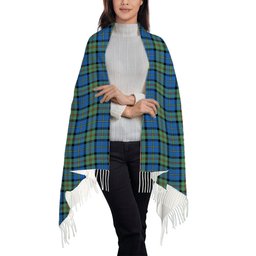 ScotsTee Shop Scottish MacLeod of Harris Ancient Solf Tartan Plaid Tassel Winter Scarf