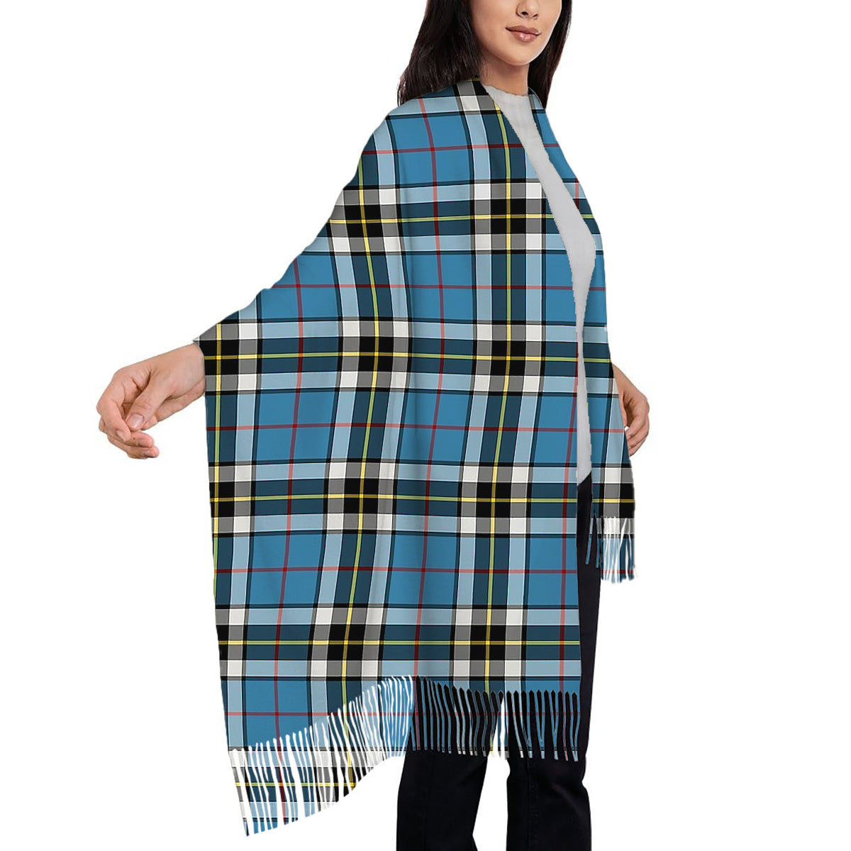 ScotsTee Shop Scottish Thompson Society Solf Tartan Plaid Tassel Winter Scarf