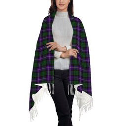 ScotsTee Shop Scottish MacRae Hunting 1 Solf Tartan Plaid Tassel Winter Scarf